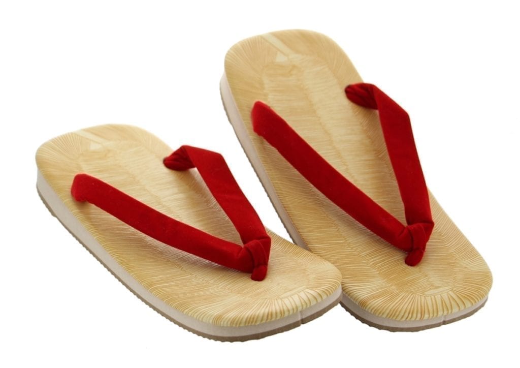 Men s Red Zori Japanese Sandals Shop Japanese Style