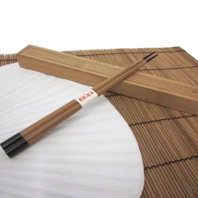Bamboo Chopsticks Case Tipped Set