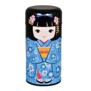 Blue Japanese Maiko Tea Container