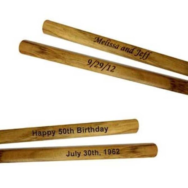 Brown Engraved Wooden Chopsticks