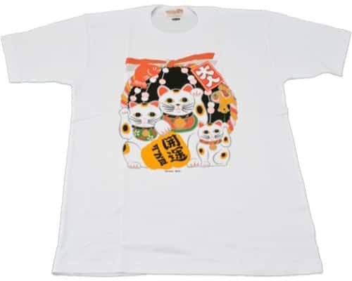 Lucky Kitty Japanese T shirt