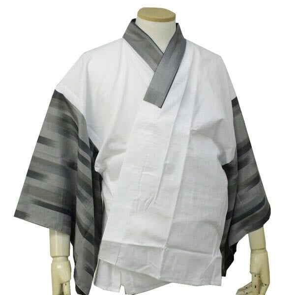 Japanese Men/'s Traditional Kimono inner under wear Han Juban collar White Navy