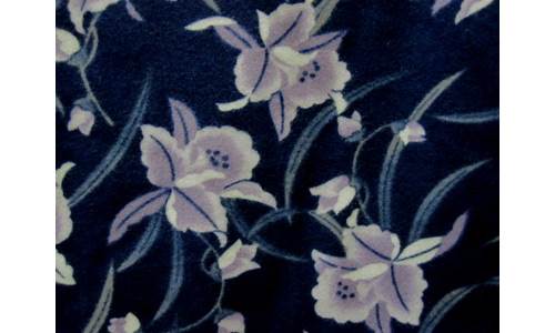 Deluxe Flannel Floral Lavender 58" Long X-Wide