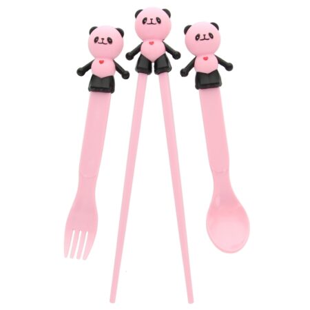 Children's Panda Chopsticks, Fork & Spoon Set