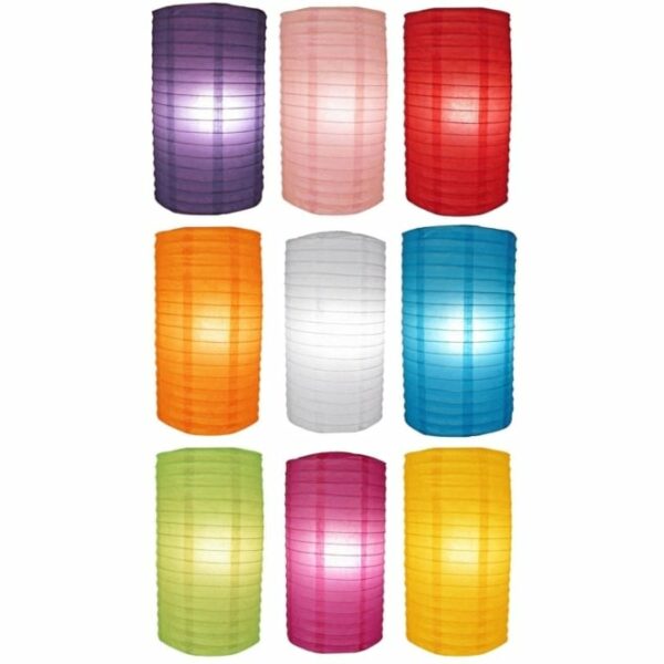 Cylinder Paper Lantern Color Options