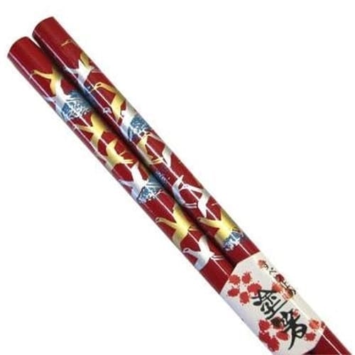 50 Crane Red Wood Chopsticks