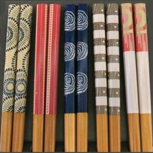 Elegant Bamboo Chopstick 5 Set