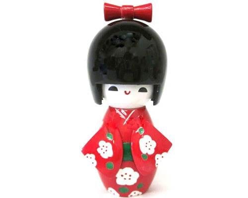Kokeshi Doll Red Tall