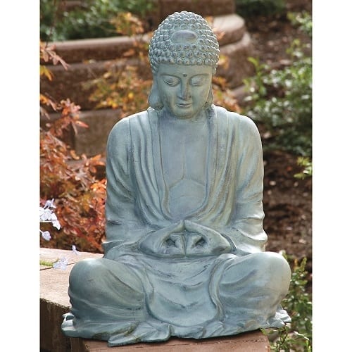 Metal Sitting Buddha Garden Statue