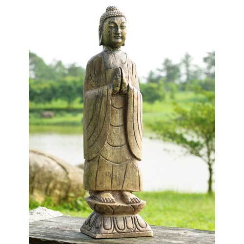 Standing Buddha Garden Sculpture
