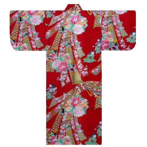 Girl’s Japanese Doll Red Kimono