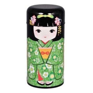 Green Japanese Maiko Tea Container