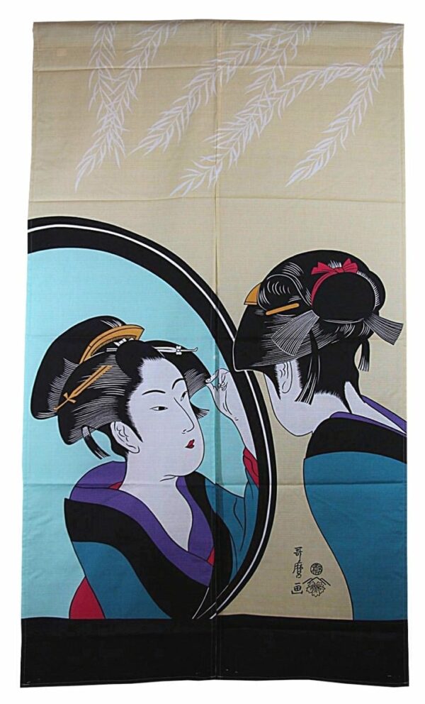 Noren Geisha with Mirror
