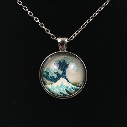 Great Wave Charm Necklace