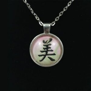 Beauty Kanji Charm Necklace