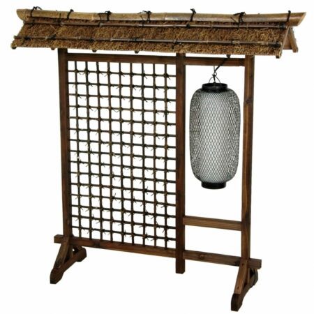 Thatched Roof Divider with Lantern