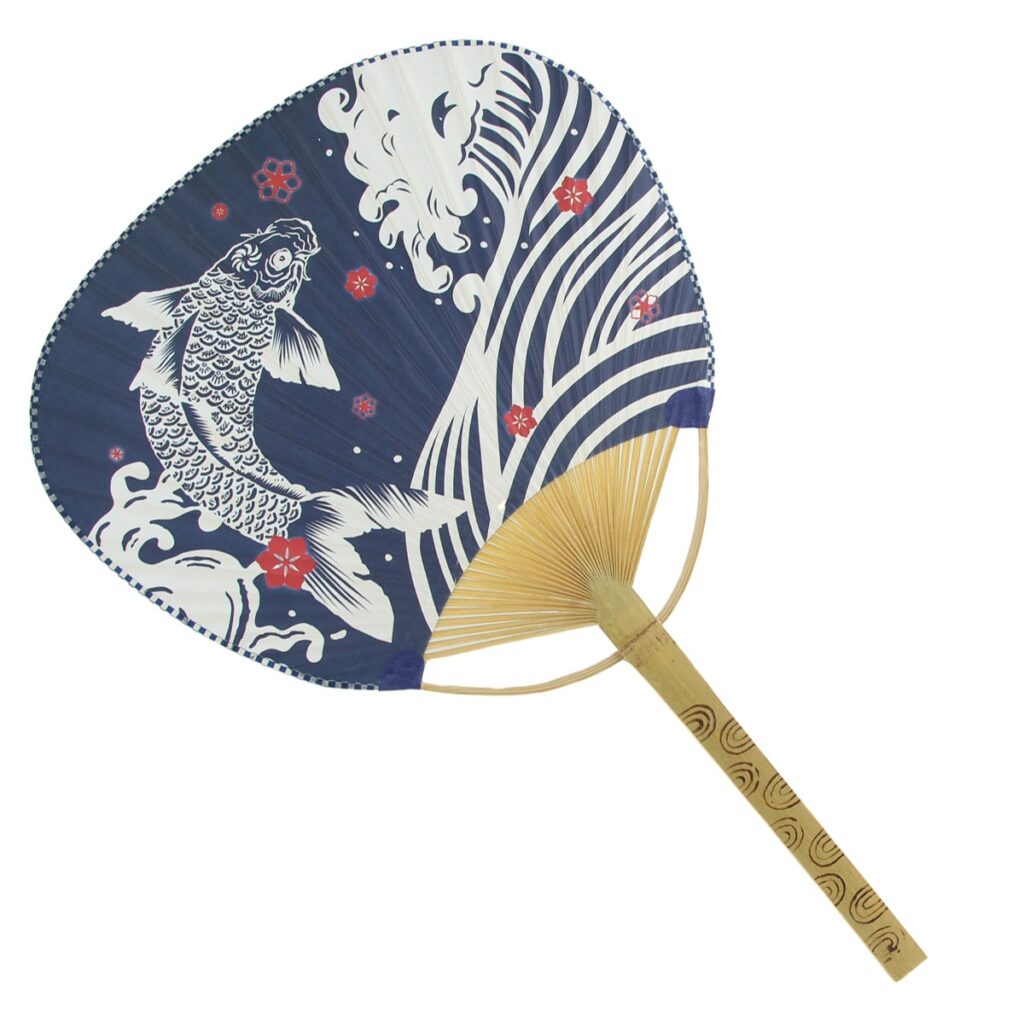 Japanese Koi Fish Uchiwa Paddle Fan | Shop | Japanese Style