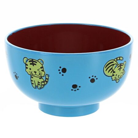 Japanese Tiger Blue Plastic Bowl