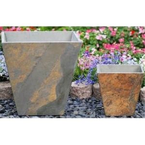 Low Tapered Slate Planter