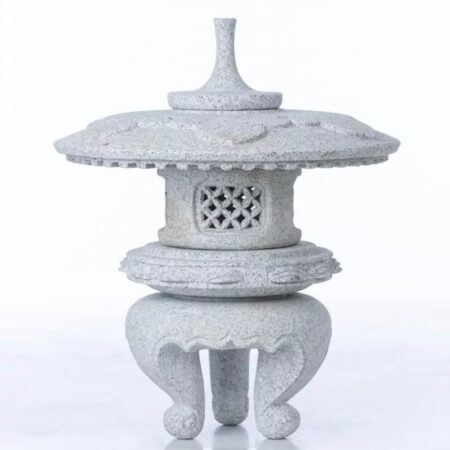 Maru Yukimi Granite Lantern