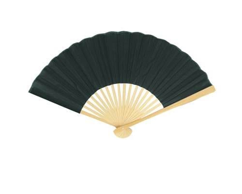 Black Silk Folding Hand Fan