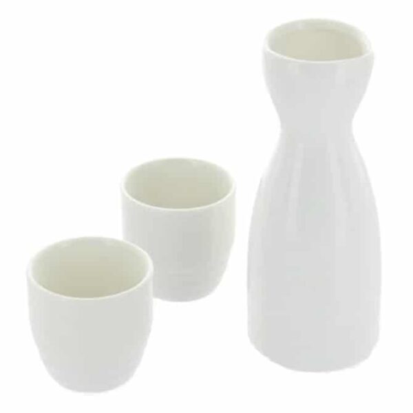 Porcelain White Sake Set
