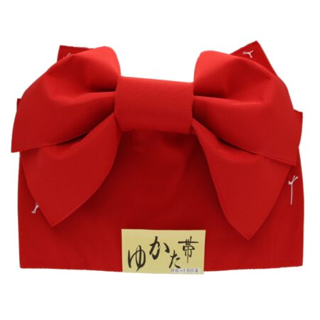 Red Butterfly Japanese Obi Belt