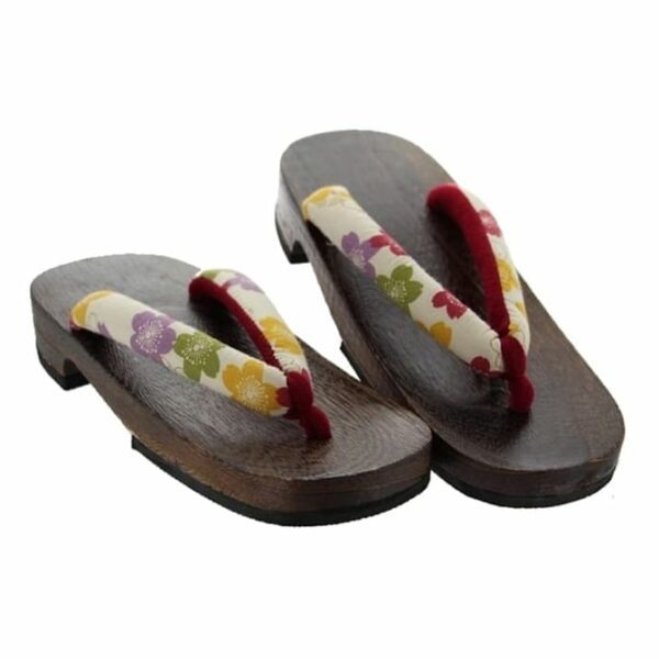 Wooden Sandals MultiColor Flowers Womens