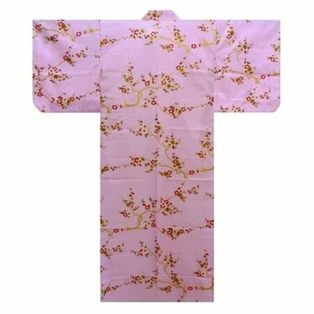 Yukata Pink Gold Cherry Blossom