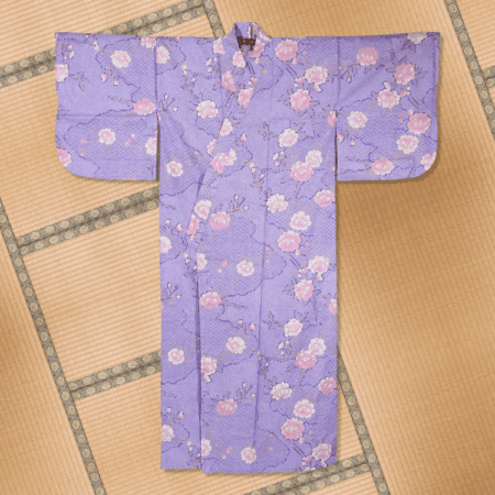 Sakura Pattern Purple Yukata