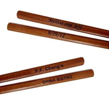 Dark Engraved Wooden Chopsticks