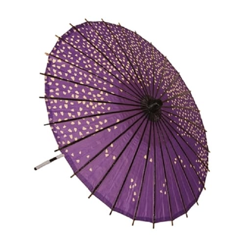 Purple Japanese Style Pedals Parasol