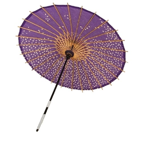 Purple Japanese Style Pedals Parasol 2