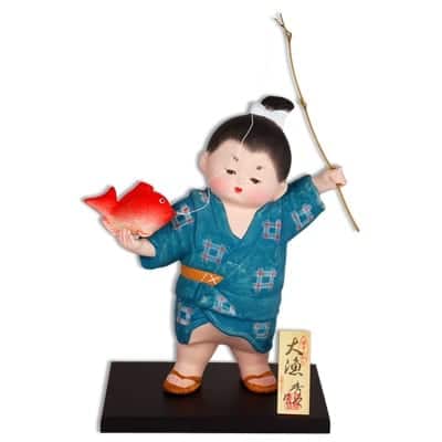 Hakata Doll Boy Fishing