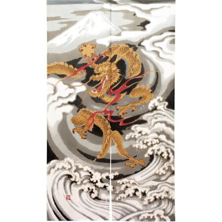 Japanese Dragon Noren Curtain
