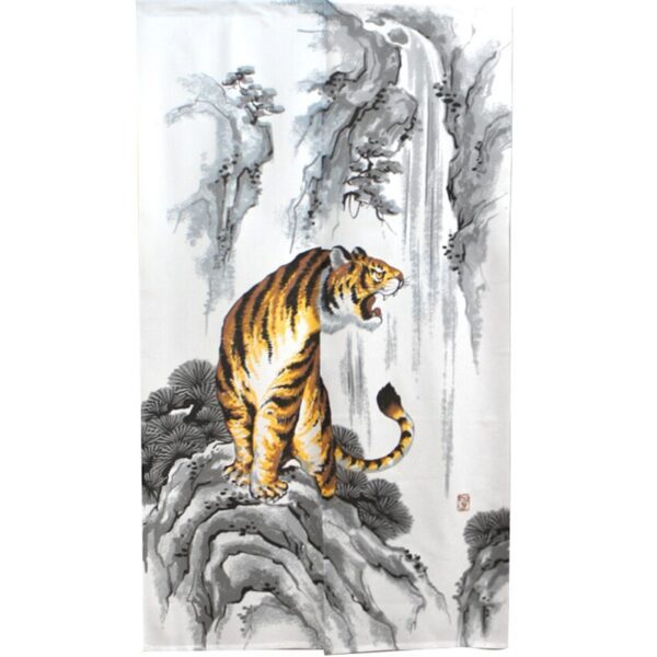 Japanese Tiger Noren Curtain