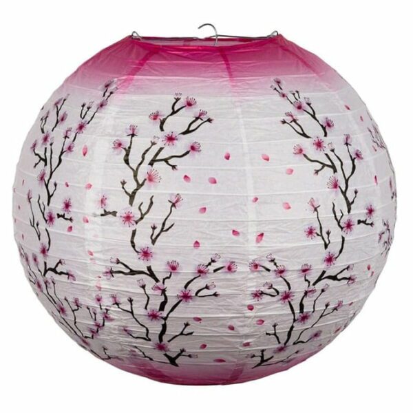 Pink Cherry Blossom Paper Lantern