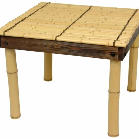 Japanese Bamboo Table and Stools 2
