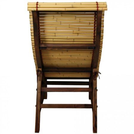 Japanese Bamboo Curved Chair 2