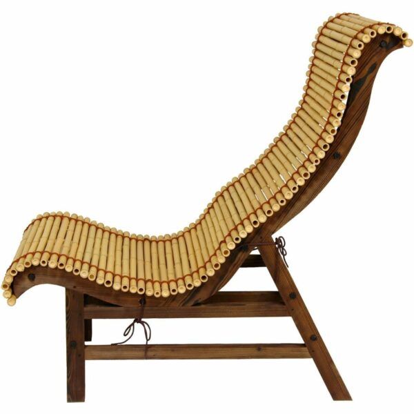 Japanese Bamboo Curved Chair 3