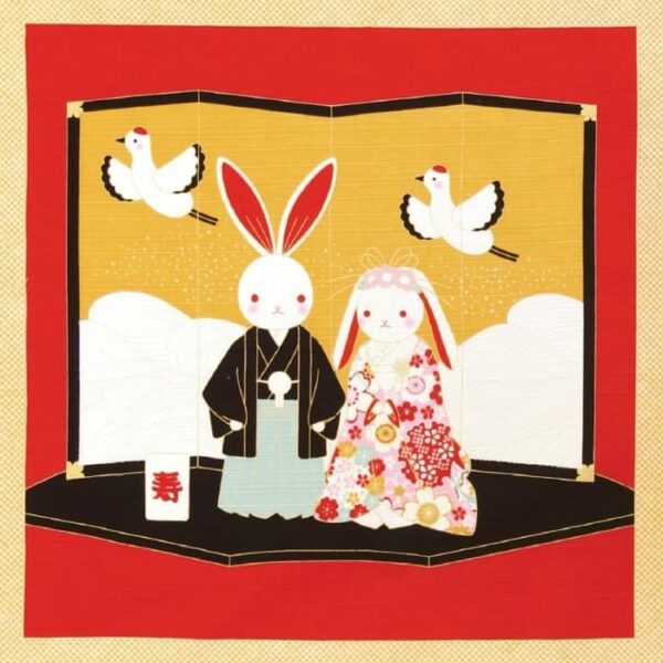 Furoshiki Rabbit Couple