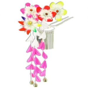 Kanzashi, Large Floral with Prong