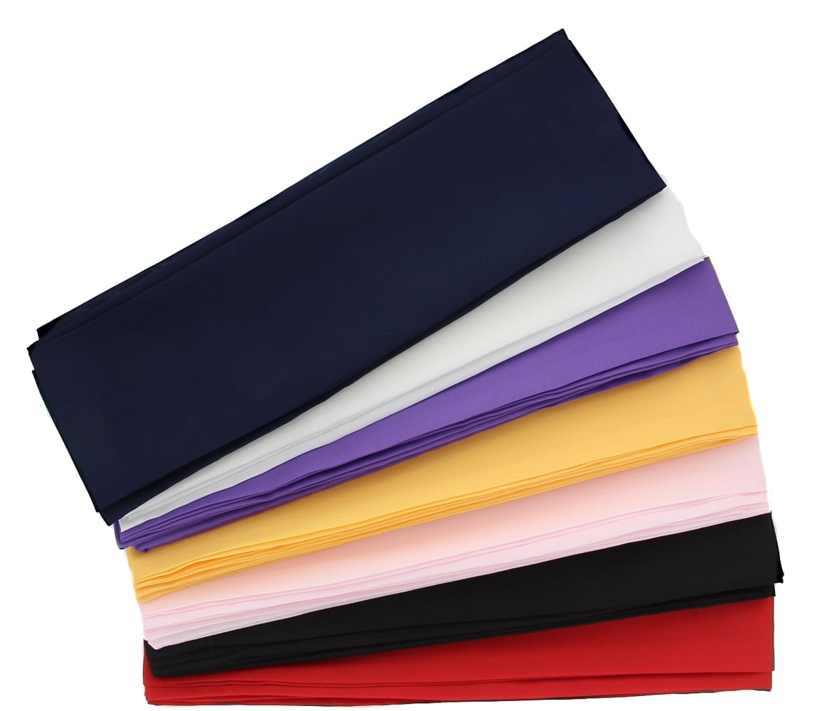 Polyester Obi Belt Color Options - JapaneseStyle.com
