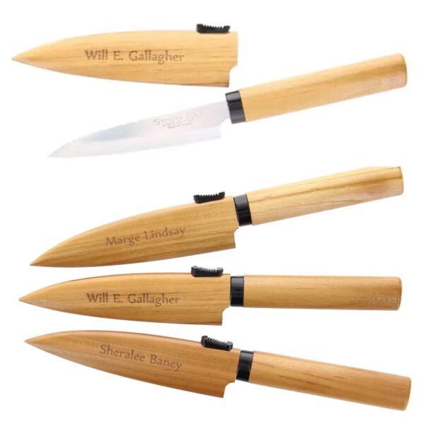 Personalized Japanese Wooden Sheath Knife