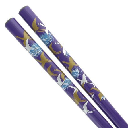 Japanese Crane Purple Chopsticks 50 Pack