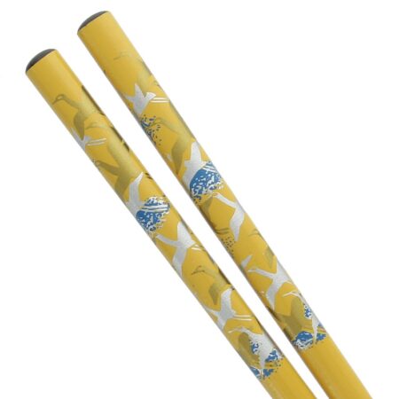 Japanese Crane Yellow Chopsticks 50 Pack