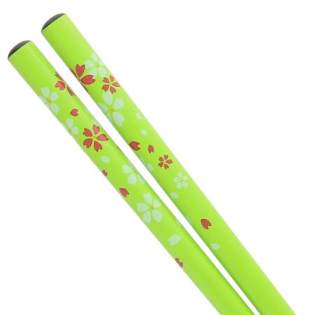 Lime Green Cherry Blossom Chopsticks 50 Pack