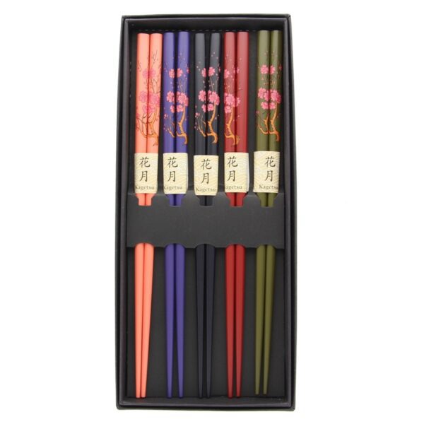 Stylish Sakura Chopsticks 5 Pack