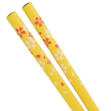 Yellow Cherry Blossom Chopsticks 50 Pack
