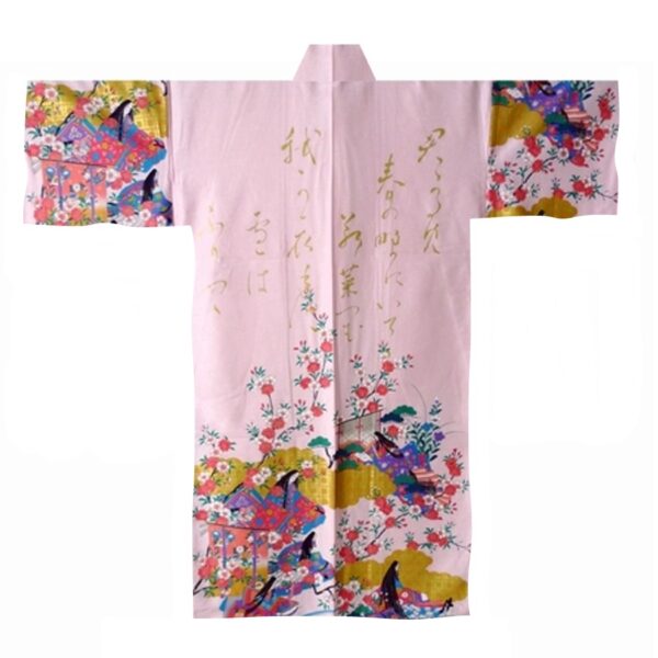 Pink Princess Japanese Happi Coat Robe